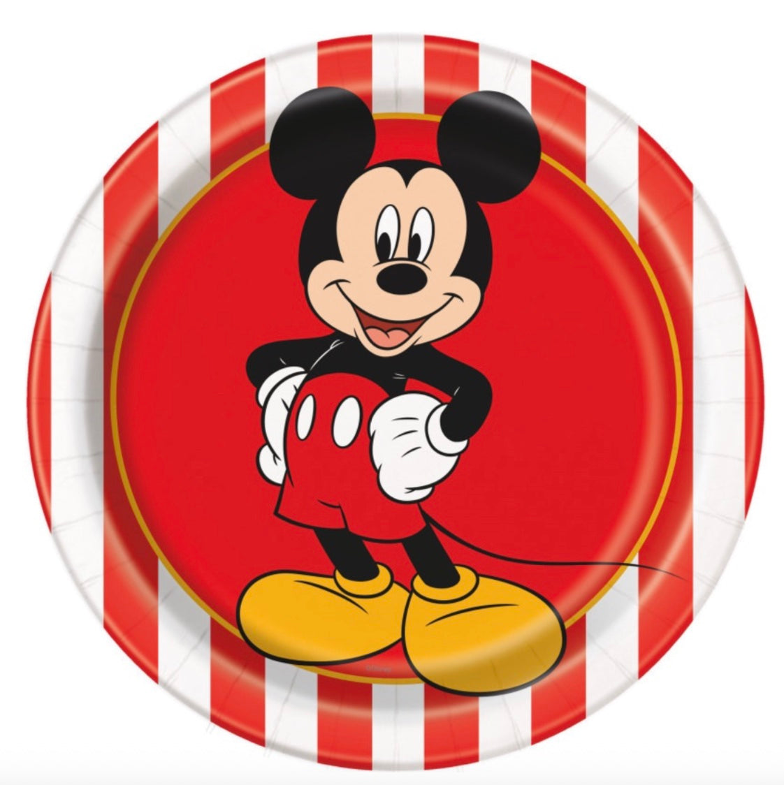 Disney Mickey Mouse Round 7 Dessert Plates  8ct"