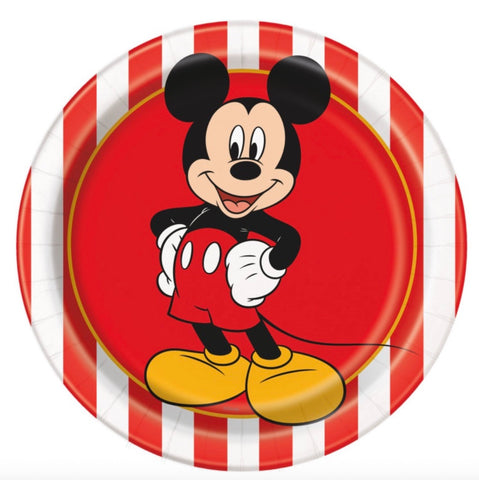 Disney Mickey Mouse Round 7 Dessert Plates  8ct"