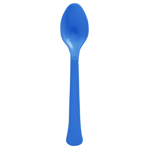 Bright Royal Blue 50-Count Heavyweight  PP( Polypropylene) Spoons