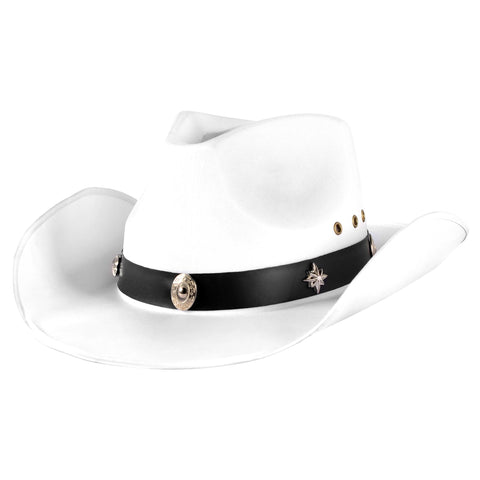 White Cowboy Hat sized for Adults