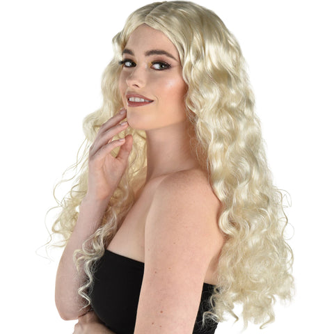 Blonde Long Curly Wig