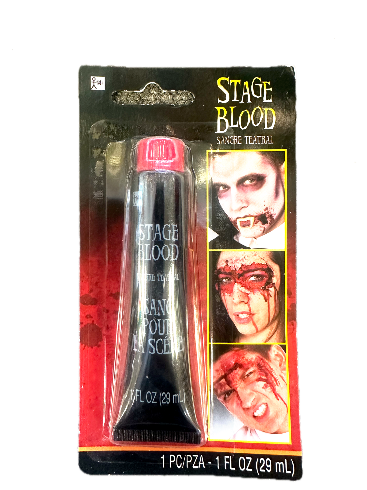 Stage blood fake blood makeup for Halloween costumes and theatre effects at Party Fair in Manahawkin, NJ