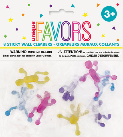 Sticky Wall Climber Favors  8ct