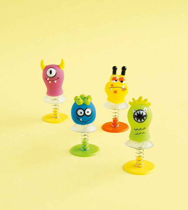 Cute Monsters Spring Pop Up Toy Party Favors 4 per package