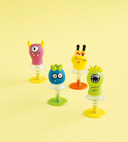 Cute Monsters Spring Pop Up Toy Party Favors 4 per package