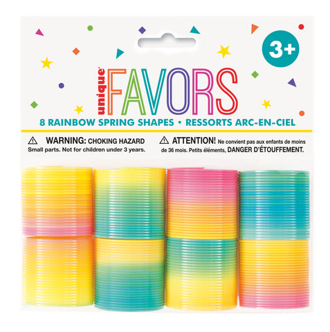 Rainbow Round Springs  8ct Party Favor