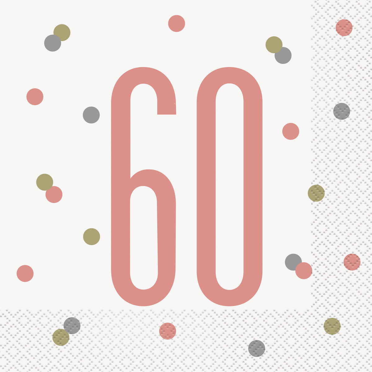16 Glitz Rose Gold Luncheon Napkins "60"