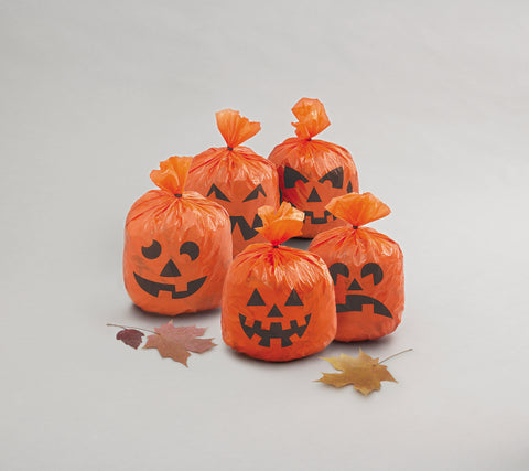Pumpkin Hanging Leaf Bags – 20ct Mini  Leaf Bags Hanging Halloween Decorations | Outdoor Pumpkin Decor