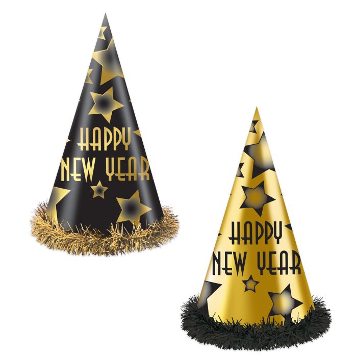 Happy New Year 12" Party Hats