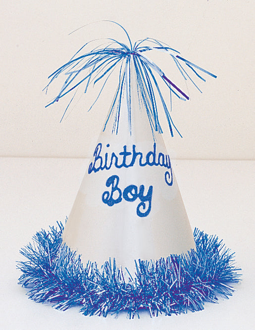 Birthday Boy Glitter Fringe Hat