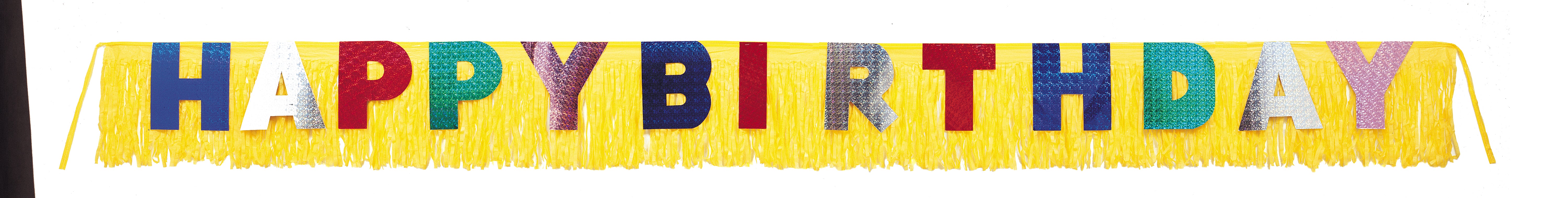 Giant Birthday Fringe Banner  9.5ft
