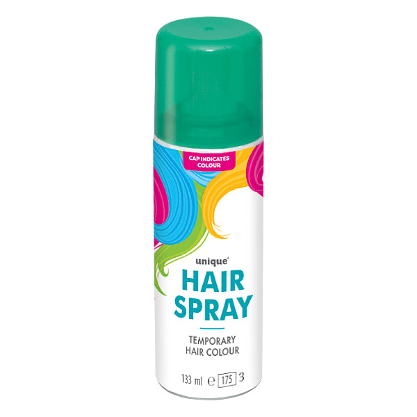 Green Neon Hair Spray temporary hair color spray available in Manahawkin, NJ at Party Fair for costumes, crazy hair day, concerts, and party supplies.