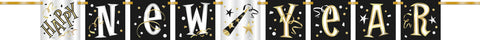 Happy New Year Block Banner – Party Decoration