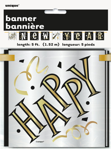 Happy New Year Block Banner – Party Decoration