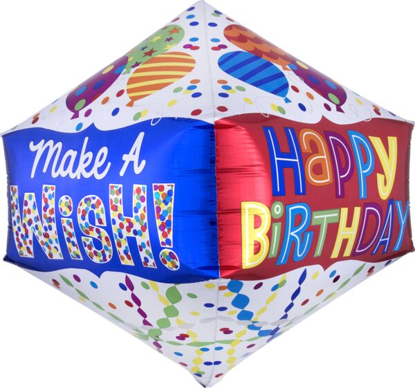 Happy Birthday Make a Wish Anglez 21" Mylar Balloon