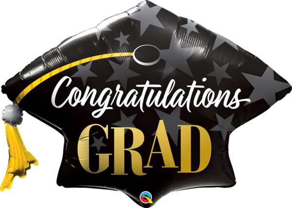 41" Congrats Grad Stars Super Shape Mylar Balloon