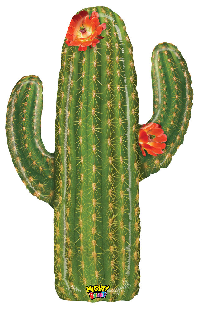Blooming cactus shaped 41 inch Mylar balloon at Party Fair in Manahawkin NJ for fiesta decorations
