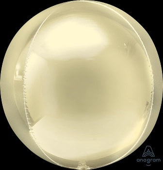 Pastel Yellow 15" Orbz Helium Inflated