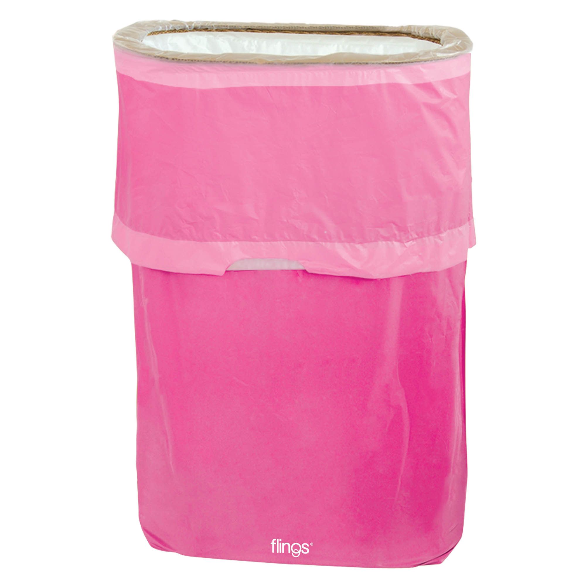 Bright Pink Flings Bin Pop-up Disposable Trash Bin Manahawkin, NJ Party Fair