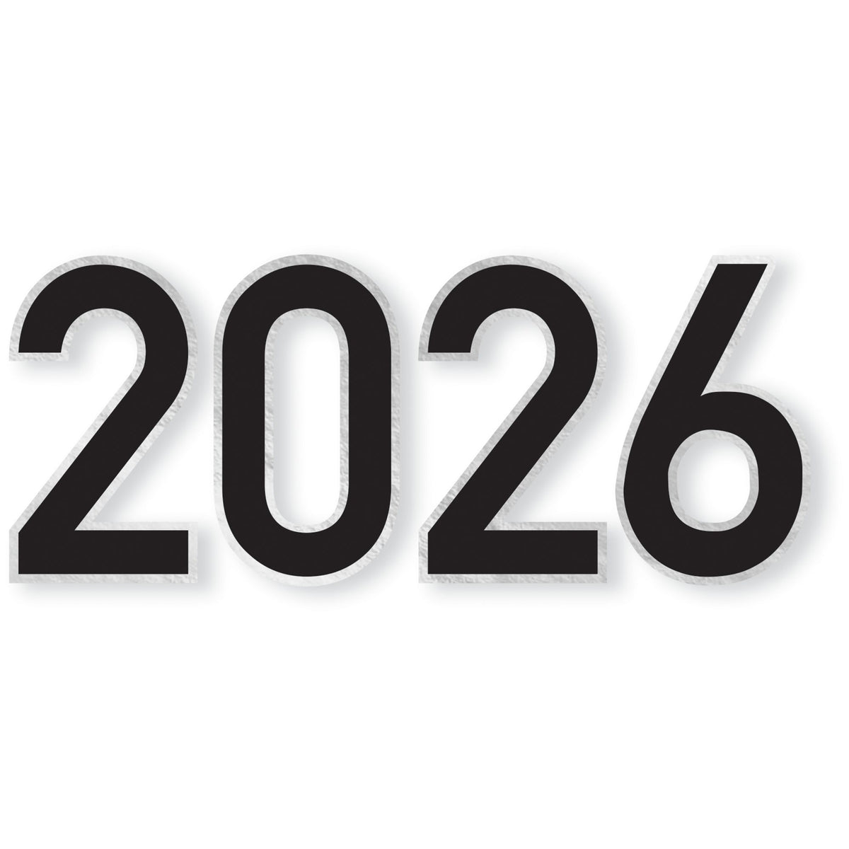 2026 graduation party cutouts black silver 4 piece decorations in Manahawkin, NJ at Party Fair