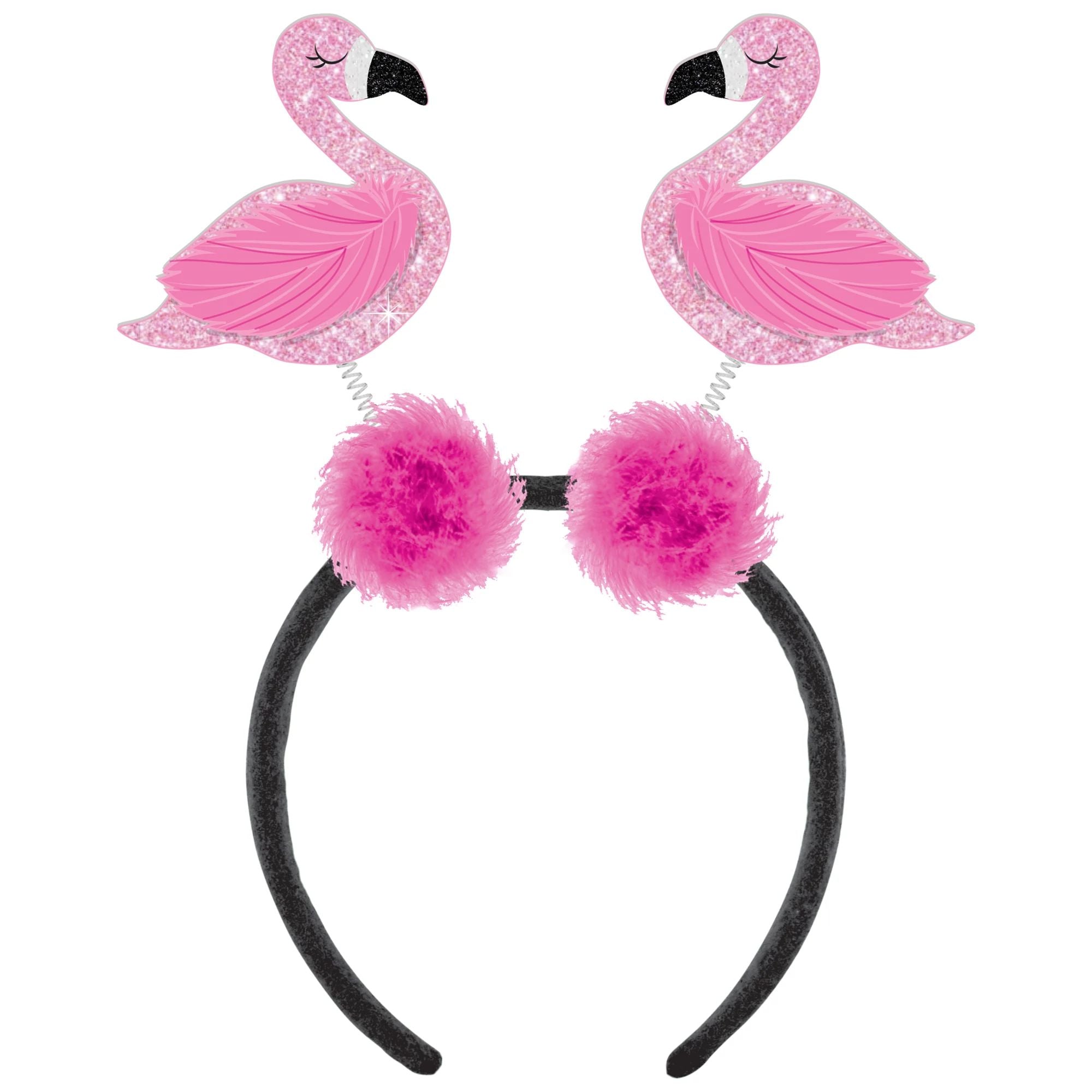 Summer Flamingo Head Bopper in Manahawkin, NJ at Party Fair featuring a bright flamingo design on a bouncing headband
