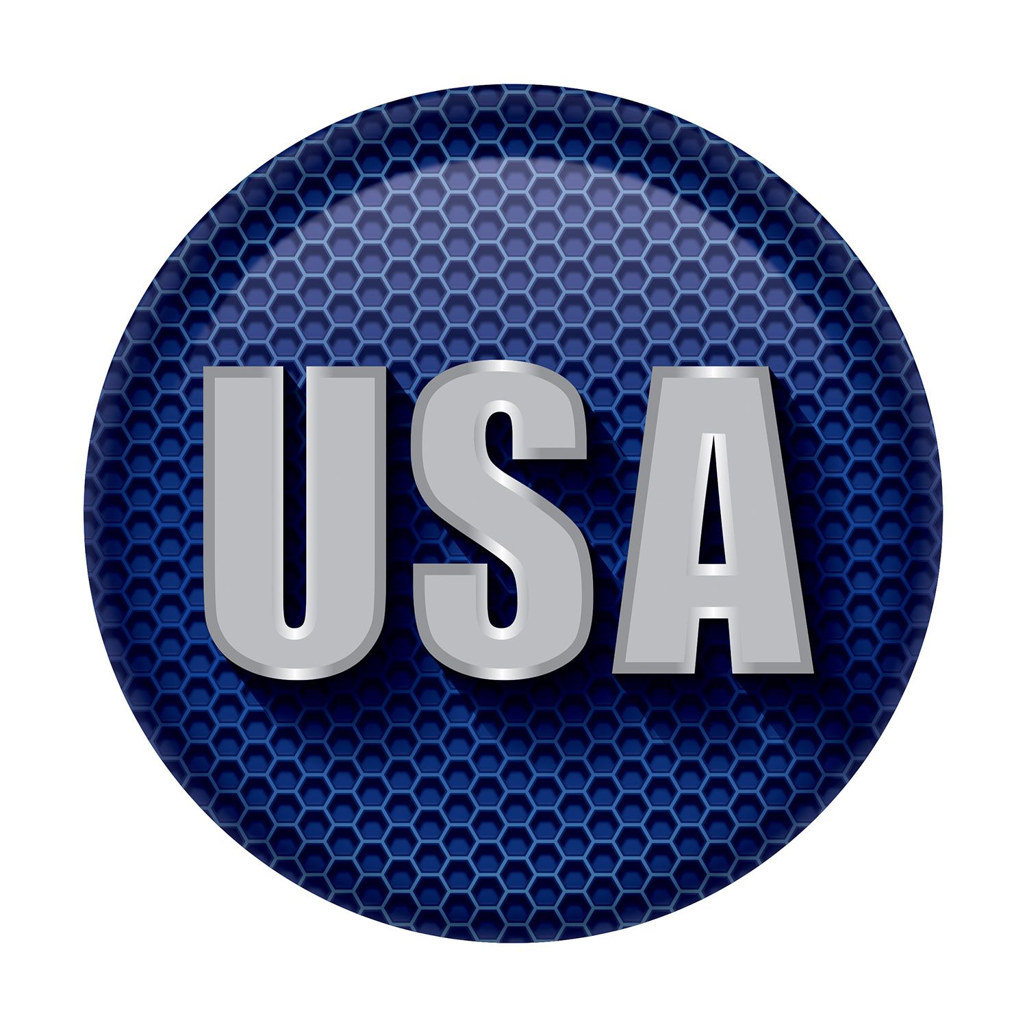 USA Button Manahawkin, NJ Party Fair patriotic 2 inch pin accessory