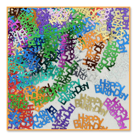 Happy Birthday Confetti, Multi-Color, 1/2 oz package