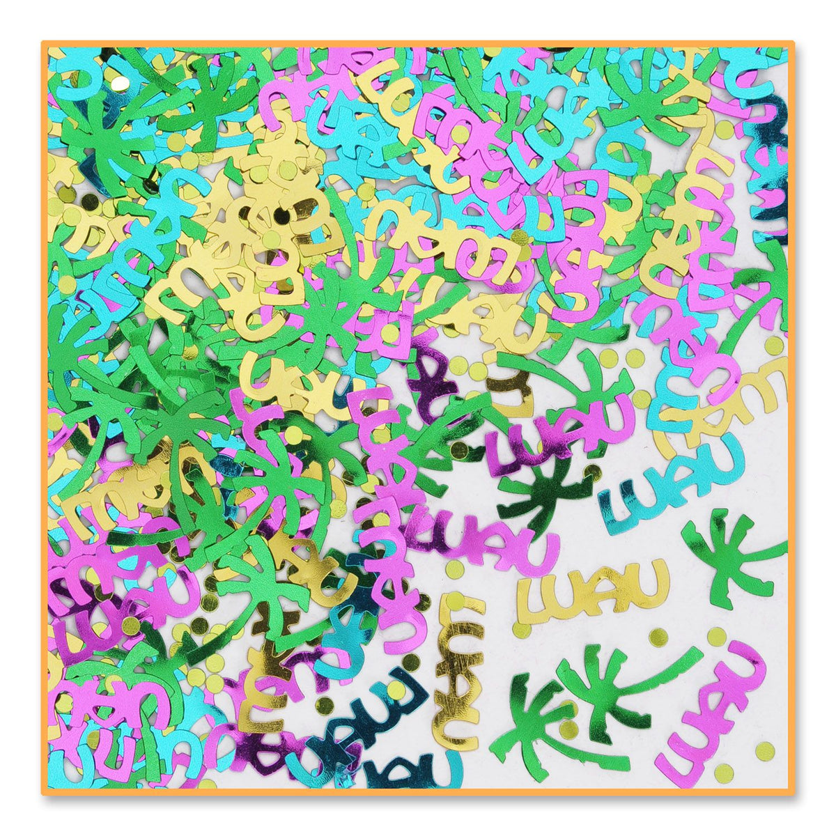 Luau party confetti tropical colors .5 oz table decorations from Party Fair in Manahawkin NJ
