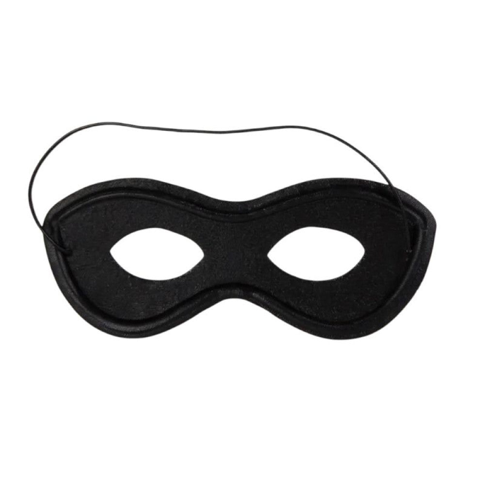 Black Superhero Mask | Costume Accessory for Kids & Adults – Cosplay, Halloween, Parties & Dress-Up