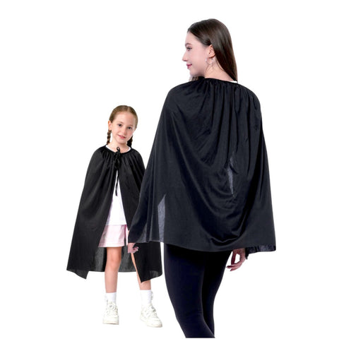 Black Cape – One Size | Spirit Color Costume Accessory for Superheroes, Cosplay, Halloween & School Events