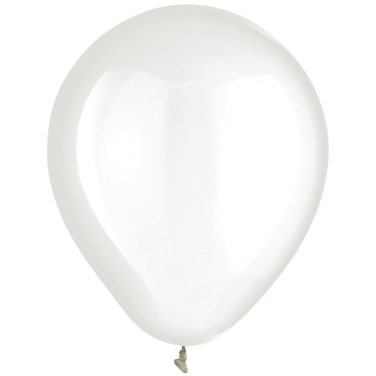 Clear  Helium inflated Clear 12" Latex Balloon