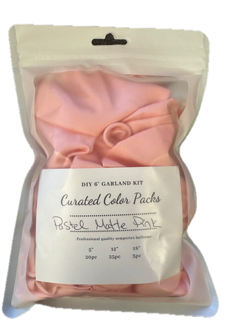 Sempertex Pastel Matte Pink 6ft DIY Balloon Garland Kit