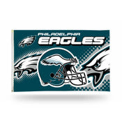 Philadelphia Eagles Eagle Flag With Helmet and Logos 3' x 5'