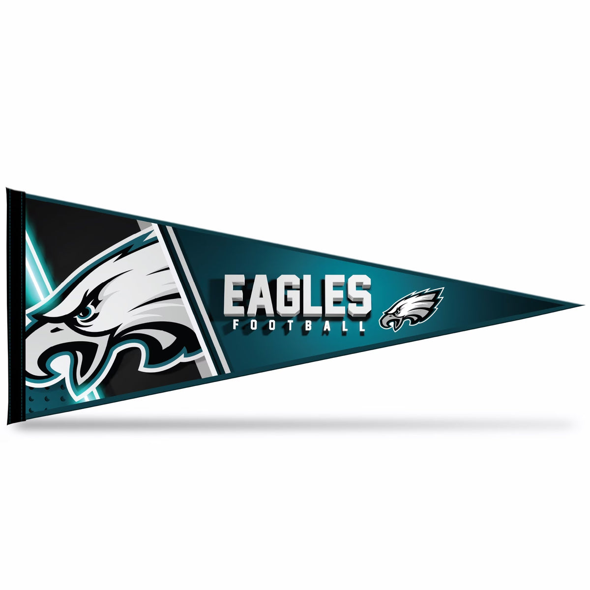 "Philadelphia Eagles" with Logo Football Felt Pennant 30" x 12"