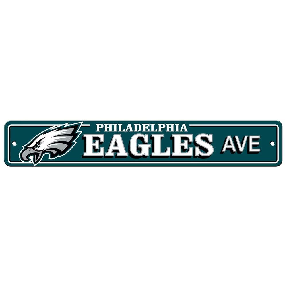 Philadelphia Eagles 23" x 3" Street Sign 1 per package