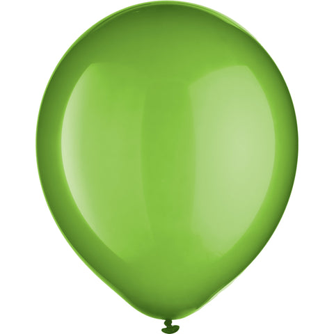 Kiwi Green Helium inflated Solid Color 12" Latex Balloon