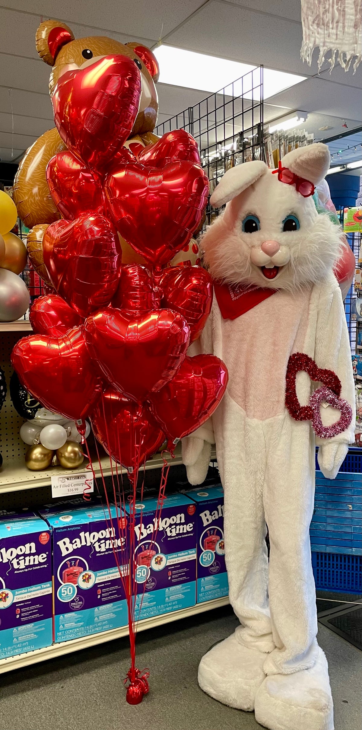 Red Mylar 17" Helium Filled  Heart shaped Balloons Pack of 12