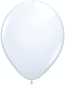 White  11 inch Qualatex Profesional Quality Latex Balloon 100 count package