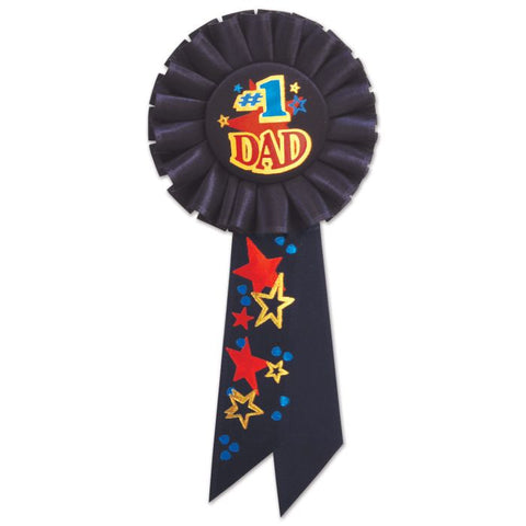 #1 Dad rosette award ribbon made from fabric, Father’s Day gift available in Manahawkin, NJ