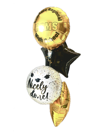 Southern Regional Graduation Balloon Bouquet "Southern The mailbox" 4 balloon group just for the mailbox