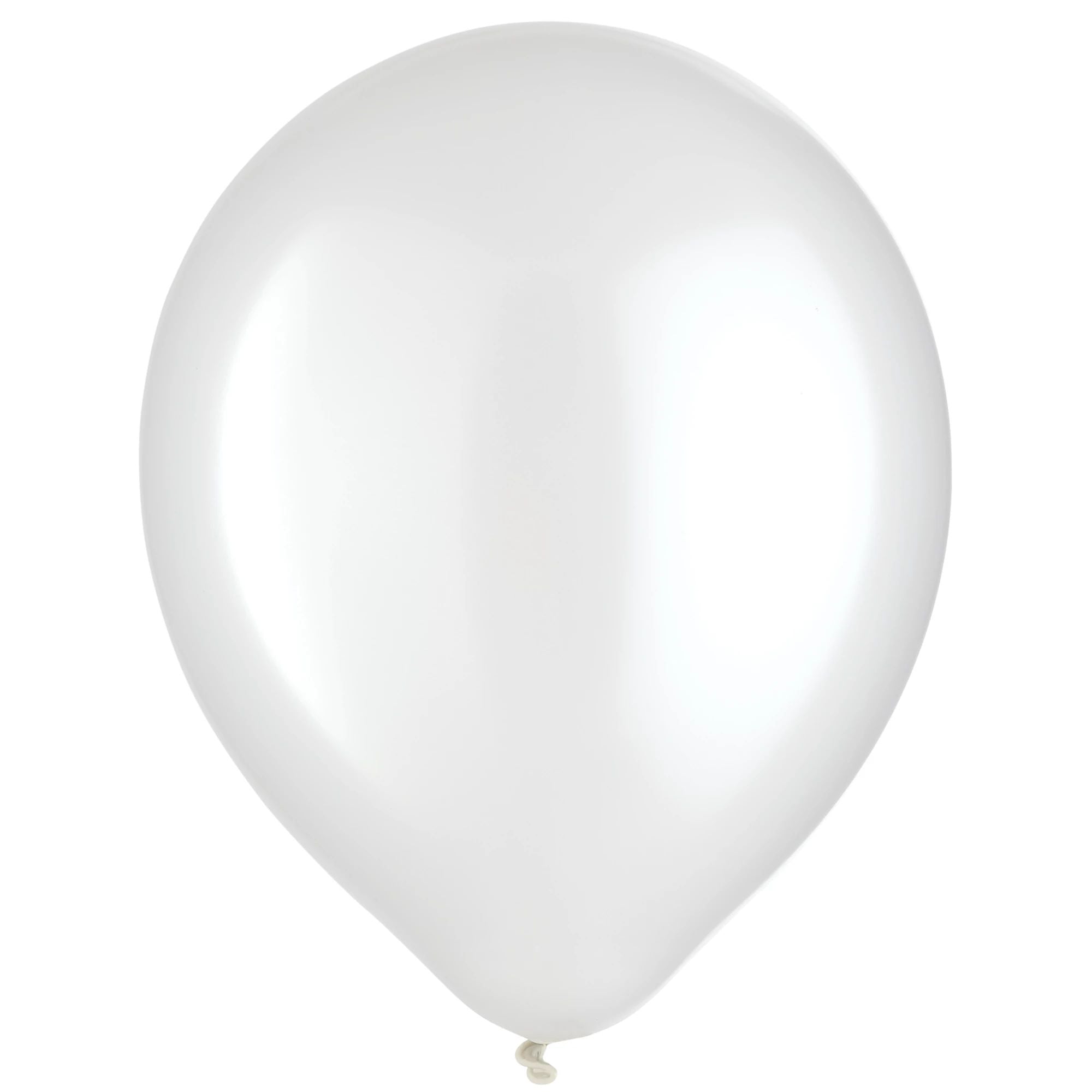 Pearl White 11 inch Helium Quality Latex Balloon Helium Inflated