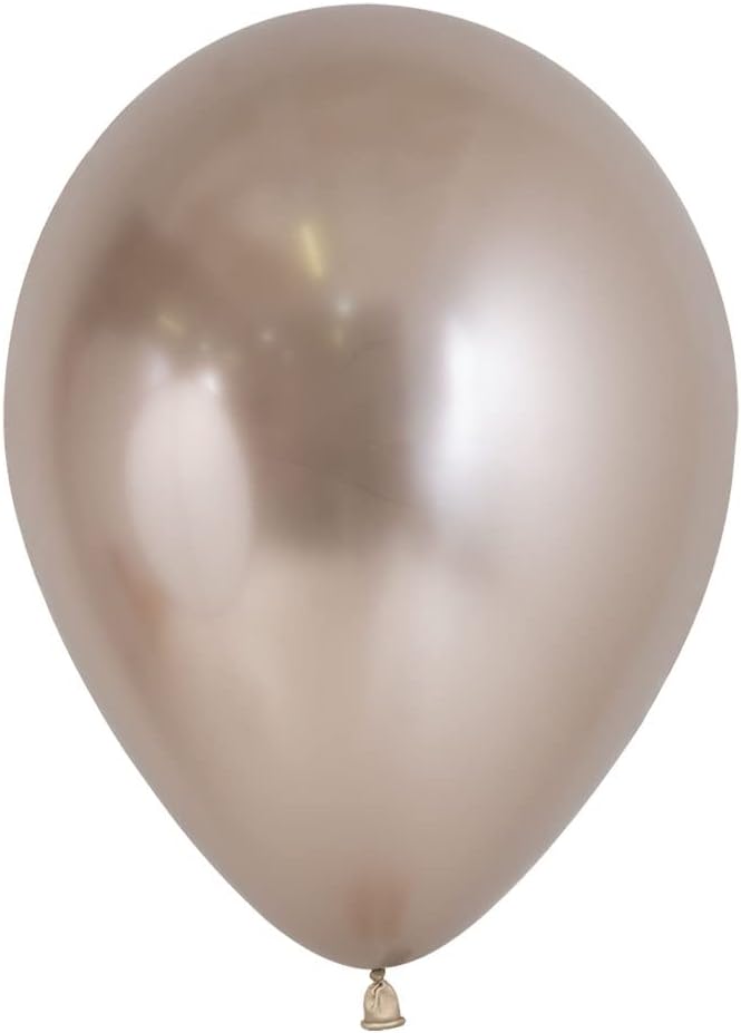 Chrome Reflex Champagne 11 inch betallatex Profesional Quality Latex Balloon 50 count package