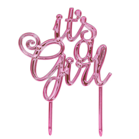 It's a Girl Baby Shower Cake Topper