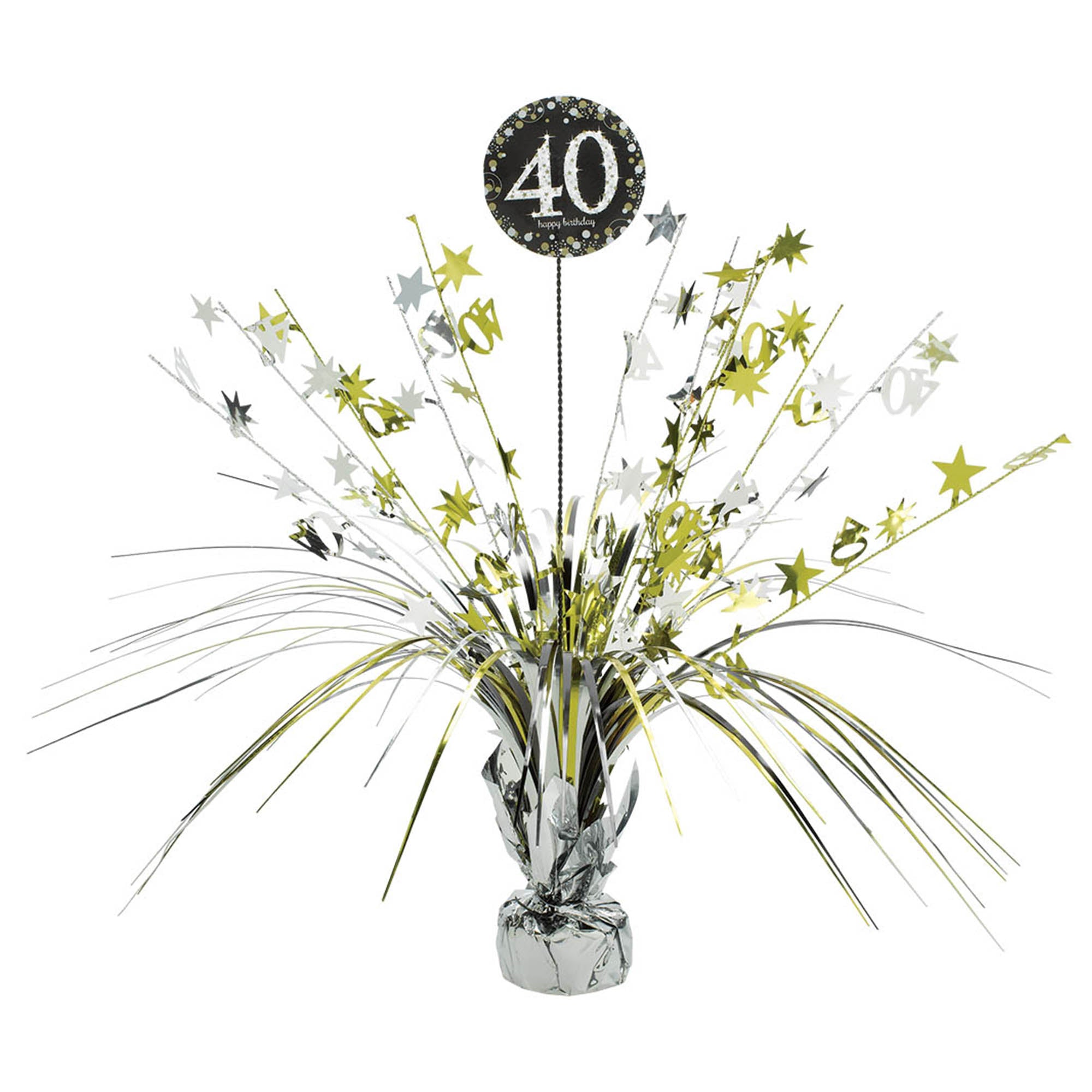 Sparkling Celebration 40th Birthday Centerpiece