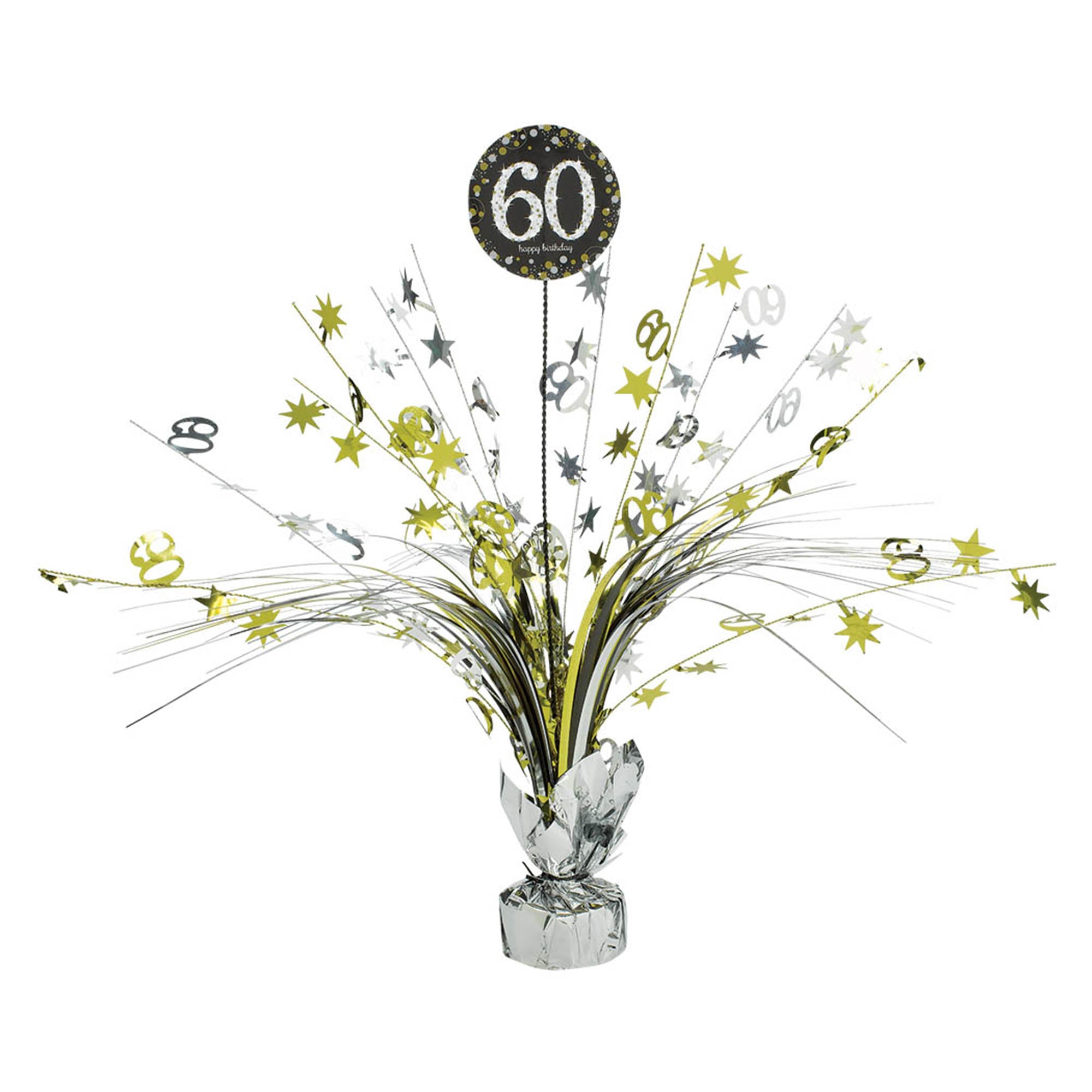 Sparkling Celebration 60th Birthday Centerpiece