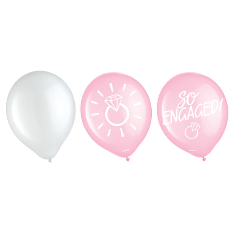 Blush Engagement Latex Balloons