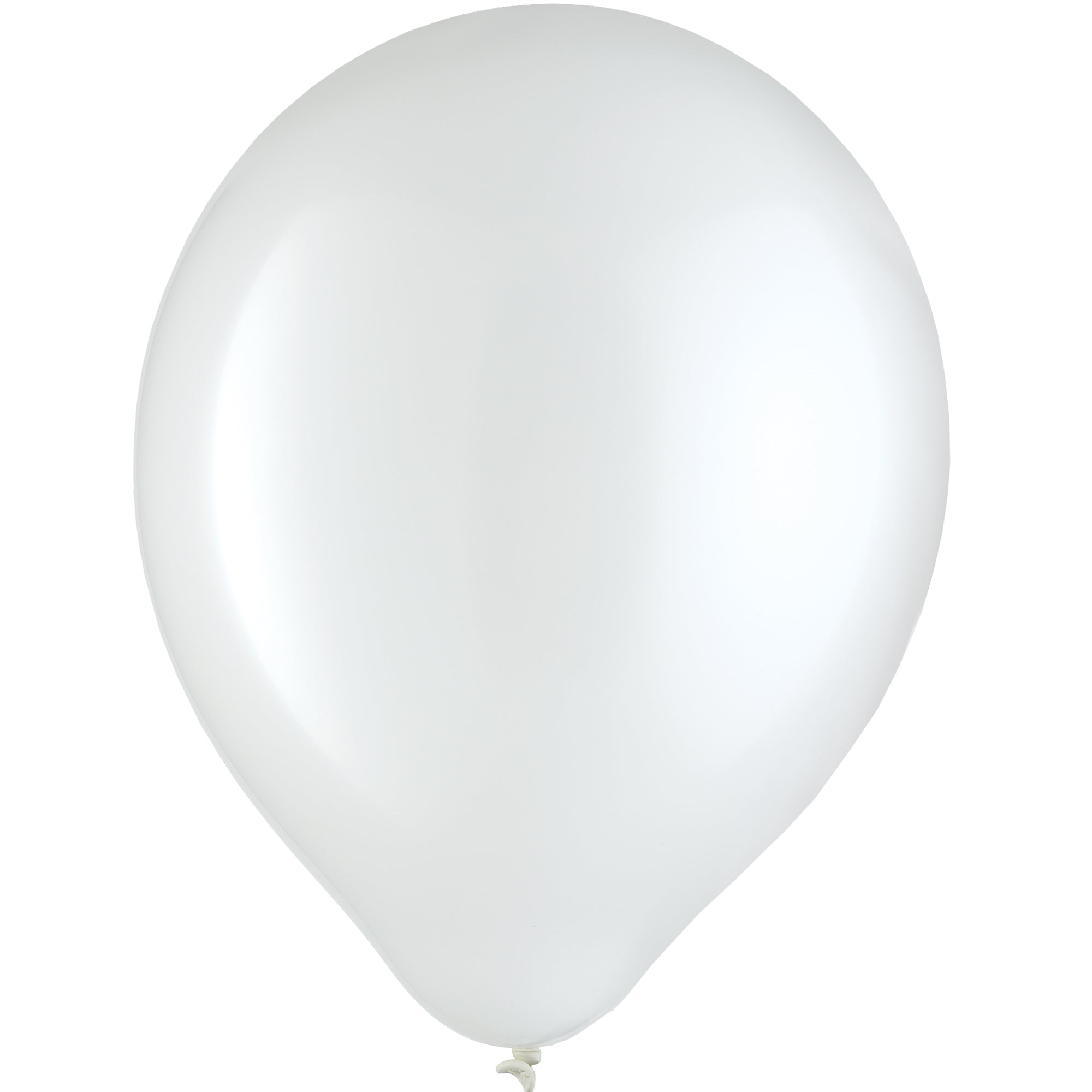 White Solid Color 12" helium quality 72 count Latex  Balloons