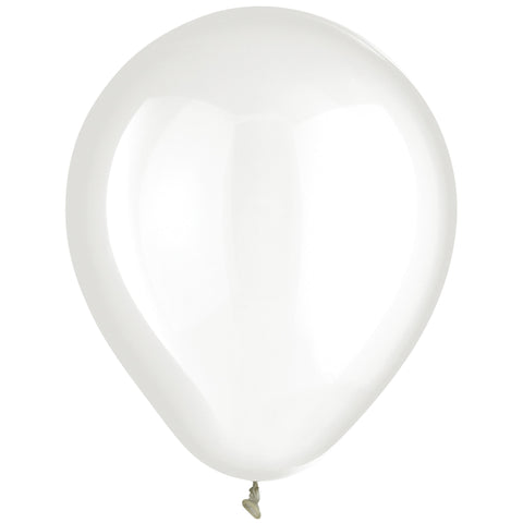 Clear  12" helium quality 72 count Latex  Balloons