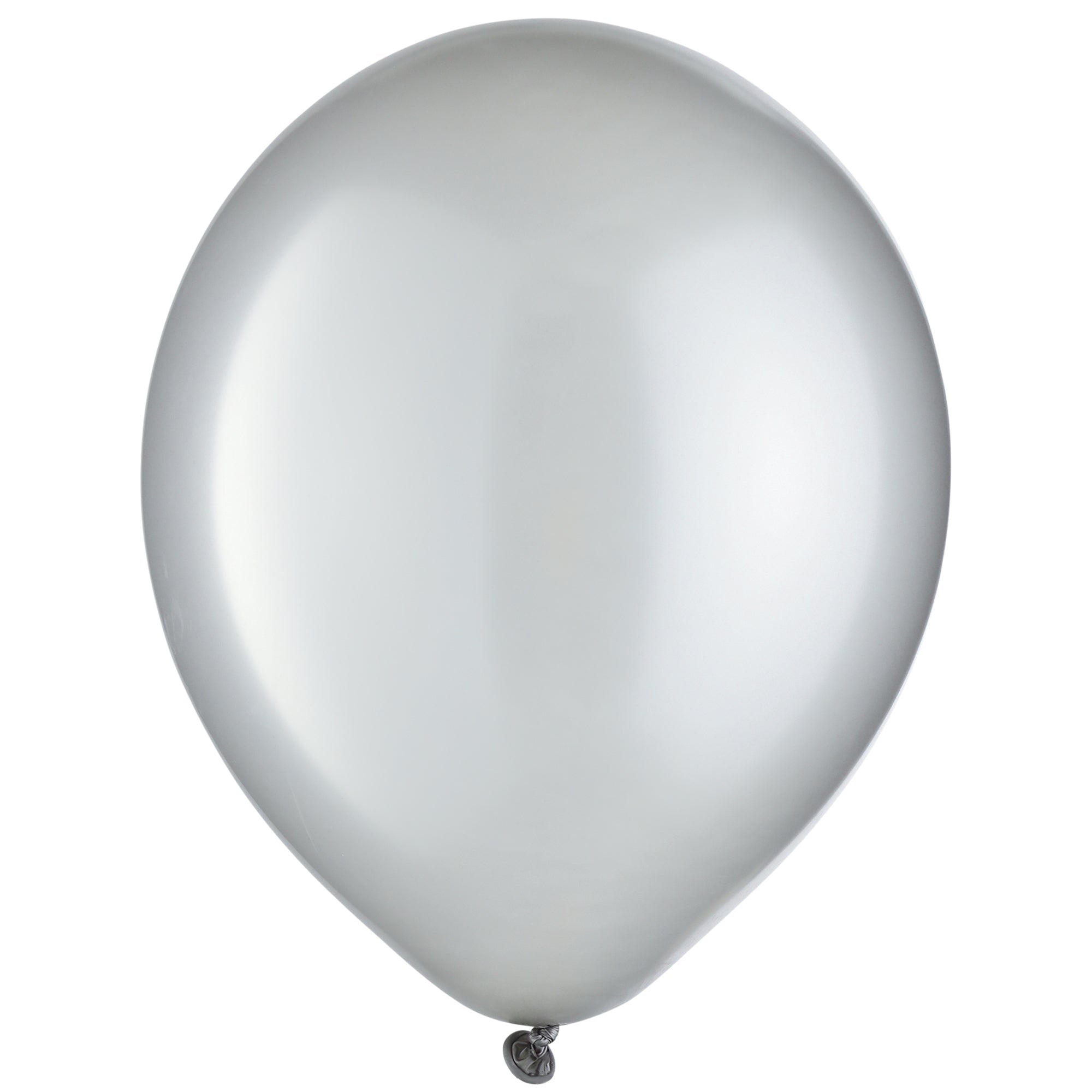 Silver Pearlized Solid Color 12" helium quality 72 count Latex  Balloons