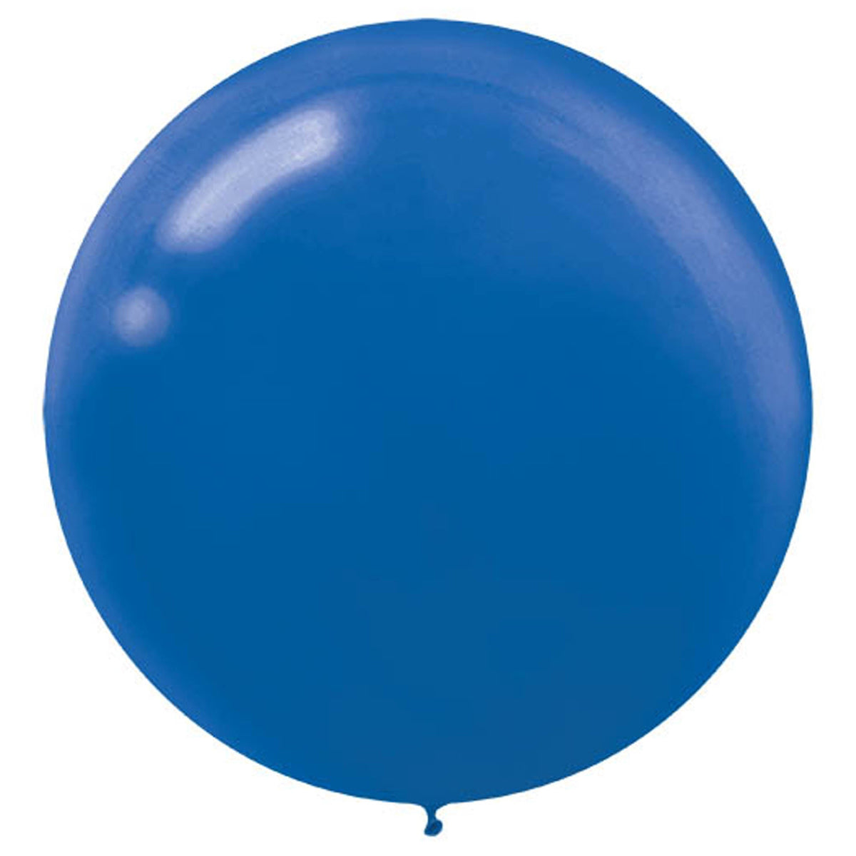 Bright Royal Blue Solid Color 24" helium quality 4 count Latex Balloons